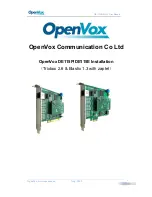 OpenVox DE115E User Manual предпросмотр