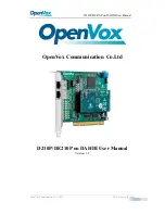 Предварительный просмотр 1 страницы OpenVox DE210P User Manual