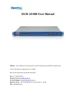 OpenVox DGW-100XR User Manual preview