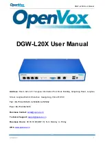 OpenVox DGW-L20X User Manual preview