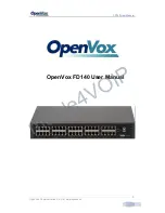 Предварительный просмотр 1 страницы OpenVox FD140 User Manual