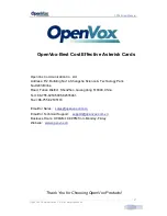 Preview for 2 page of OpenVox FD182 User Manual