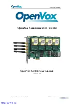 Preview for 1 page of OpenVox G400E User Manual