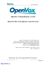 Preview for 2 page of OpenVox G400E User Manual