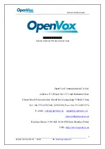 Preview for 2 page of OpenVox IPC100 Series Hardware Installation