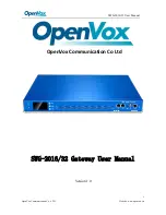 OpenVox SWG-2016C User Manual preview