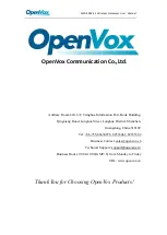 Preview for 2 page of OpenVox SWG-20XX-4S User Manual