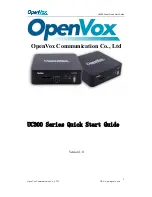 OpenVox UC300 Series Quick Start Manual preview