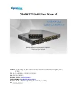 OpenVox VS-GW1200-4G User Manual preview