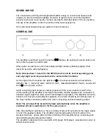 Preview for 2 page of Opera Audio A120LINEAR User Manual