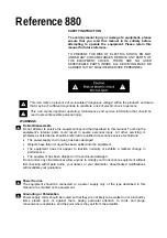 Preview for 1 page of Opera Audio R880 User Manual