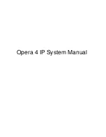 Preview for 1 page of Opera 4 IP System Manual