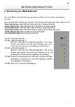 Preview for 9 page of Opera CLARO 1160 User Manual