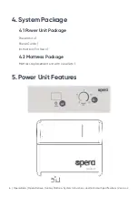 Preview for 6 page of Opera RELIEVE Overlay Mattress System Instruction Manual And Specifications