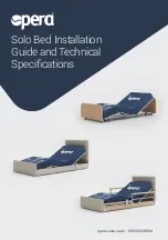 Opera Solo Bed 105 Installation Manual And Technical Specifications предпросмотр