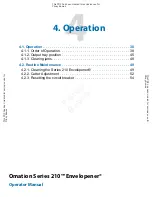 Предварительный просмотр 74 страницы Opex Omation Envelopener 210 Series Operator'S Manual