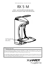 ophardt hygiene RX 5 M Instruction Manual предпросмотр