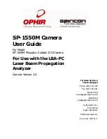 Ophir-Spiricon SP-1550M User Manual preview