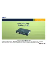 Ophit DAD-U100 User Manual preview