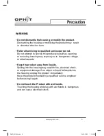 Preview for 6 page of Ophit DMD-H102 User Manual