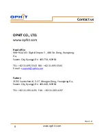 Предварительный просмотр 9 страницы Ophit DQSL User Manual