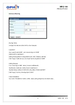 Preview for 12 page of Ophit WRO-100 User Manual