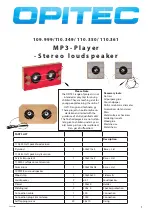 Preview for 1 page of Opitec 109.999 Manual