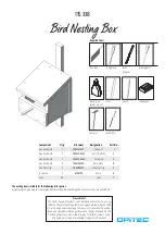 Preview for 1 page of Opitec Bird Nesting Box 115.338 Manual