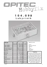 Preview for 1 page of Opitec Hobbyfix 104.098 Manual