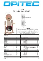 Opitec OPI-Robo R3O3 Manual preview