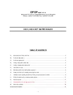 Preview for 1 page of Opop H 635 Manual