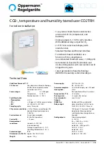 Oppermann Regelgeräte CO2TRH Manual preview