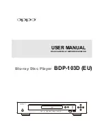 Oppo BDP-103D User Manual preview