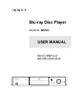 Oppo BDP-83 User Manual preview