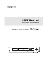 Oppo BDP-93AU User Manual preview