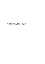 Oppo Watch Faq preview