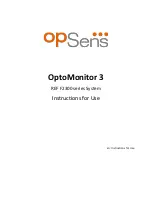 Предварительный просмотр 1 страницы Opsens F2300 Series Instructions For Use Manual