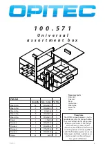 Preview for 1 page of Optec 100.571 Manual