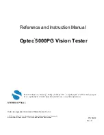 Optec 5000PG Reference And Instruction Manual preview