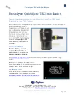 Preview for 1 page of Optec FocusLynx TEC Installation Manual