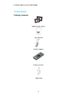 Preview for 4 page of Opteka Digital picture frame User Manual