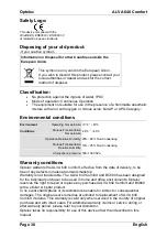 Preview for 30 page of Optelec ALVA 640 Comfort User Manual