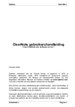 Preview for 18 page of Optelec ClearNote User Manual