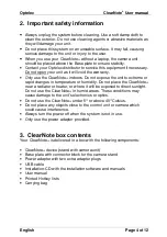 Preview for 6 page of Optelec ClearNote+ User Manual