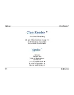 Предварительный просмотр 62 страницы Optelec ClearReader+ User Manual