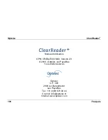 Предварительный просмотр 102 страницы Optelec ClearReader+ User Manual