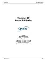 Preview for 53 page of Optelec ClearView GO User Manual