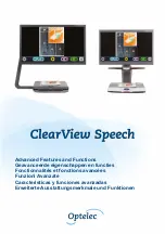 Preview for 1 page of Optelec ClearView Speech Manual