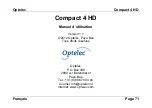 Preview for 73 page of Optelec Compact 4 HD User Manual