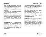 Preview for 50 page of Optelec Compact 5 HD User Manual